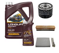 FEBI BILSTEIN Controllo set 6L MANNOL Longlife 504/507 5W-30 per Dacia Duster