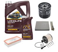 FEBI BILSTEIN Controllo set 6L MANNOL Longlife 504/507 5W-30 per Dacia Duster
