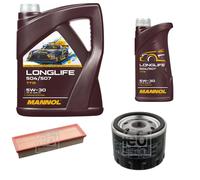 FEBI BILSTEIN Controllo set 6L MANNOL Longlife 504/507 5W-30 per Dacia Logan