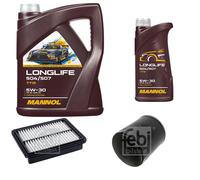 FEBI BILSTEIN Controllo Set 6L MANNOL LONGLIFE 504/507 5W-30 Per Mazda CX-3