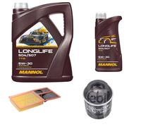 Febi BILSTEIN Controllo Set 6L mannol Longlife 504/507 5W-30 per Polo VW 6R