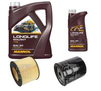 FEBI BILSTEIN Controllo Set 6L MANNOL LONGLIFE 504/507 5W-30 Per Saab 9-3