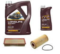 FEBI BILSTEIN Controllo Set 6L MANNOL LONGLIFE 504/507 5W-30 Per VW Beetle