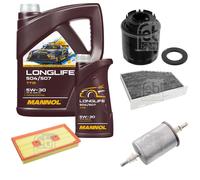 FEBI BILSTEIN Controllo Set 6L MANNOL LONGLIFE 504/507 5W-30 Per VW Golf V