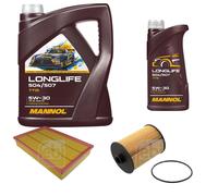 FEBI BILSTEIN Controllo Set 6L MANNOL LONGLIFE 504/507 5W-30 Per VW Passat