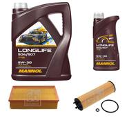 FEBI BILSTEIN Controllo Set 6L MANNOL LONGLIFE 504/507 5W-30 Per VW Passat