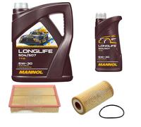 FEBI BILSTEIN Controllo Set 6L MANNOL LONGLIFE 504/507 5W-30 Per VW Polo 6R