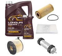 FEBI BILSTEIN Controllo Set 6L MANNOL LONGLIFE 508/509 0W-20 Per Audi A5