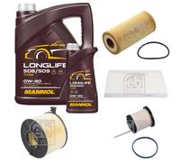 FEBI BILSTEIN Controllo Set 6L MANNOL LONGLIFE 508/509 0W-20 Per Audi A5
