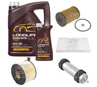 FEBI BILSTEIN Controllo Set 6L MANNOL LONGLIFE 508/509 0W-20 Per Audi A5