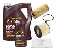 Febi BILSTEIN Controllo Set 6L mannol Longlife 508/509 0W-20 per Audi Q5 Fyb