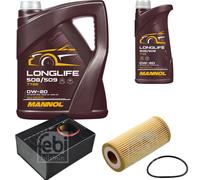FEBI BILSTEIN Controllo set 6L MANNOL Longlife 508/509 0W-20 per Porsche