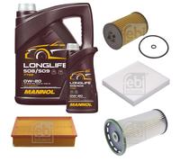 FEBI BILSTEIN Controllo Set 6L MANNOL LONGLIFE 508/509 0W-20 Per VW Passat