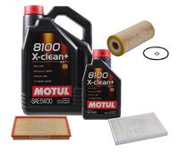 FEBI BILSTEIN Controllo Set 6L Motul 8100 X-CLEAN+ 5W30 Per Audi A3 8L1 1.9