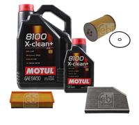 FEBI BILSTEIN Controllo Set 6L Motul 8100 X-Clean+ 5W30 Per Audi A4 Avant
