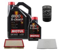 FEBI BILSTEIN Controllo Set 6L Motul 8100 X-Clean+ 5W30 Per Audi A6 4A C4