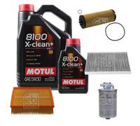 FEBI BILSTEIN Controllo Set 6L Motul 8100 X-Clean+ 5W30 Per Audi A6 Avant