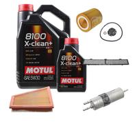 FEBI BILSTEIN Controllo Set 6L Motul 8100 X-CLEAN+ 5W30 Per BMW X1 E84