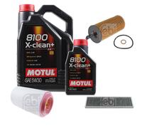 FEBI BILSTEIN Controllo Set 6L Motul 8100 X-CLEAN+ 5W30 Per MINI Mini