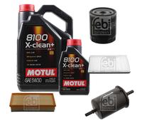 FEBI BILSTEIN Controllo Set 6L Motul 8100 X-Clean+ 5W30 Per Peugeot 406