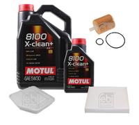 FEBI BILSTEIN Controllo Set 6L Motul 8100 X-Clean+ 5W30 Per Toyota RAV 4 III