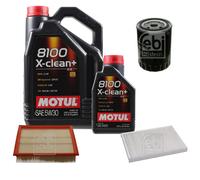 FEBI BILSTEIN Controllo Set 6L Motul 8100 X-Clean+ 5W30 Per VW Golf IV