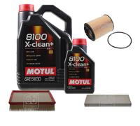 FEBI BILSTEIN Controllo Set 6L Motul 8100 X-Clean+ 5W30 Per VW Passat