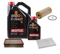 FEBI BILSTEIN Controllo Set 6L Motul 8100 X-Clean+ 5W30 Per VW Passat