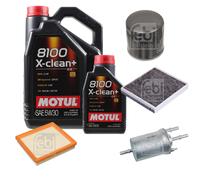 FEBI BILSTEIN Controllo Set 6L Motul 8100 X-Clean+ 5W30 Per VW Polo 6R 6C