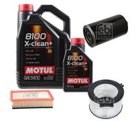 FEBI BILSTEIN Controllo Set 6L Motul 8100 X-Clean+ 5W30 Per VW Transporter