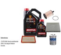 Febi BILSTEIN Controllo Set 6L Motul 8100 x-Pulire+5W30 per VW Polo 9N