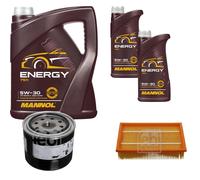 FEBI BILSTEIN Controllo Set 7 L MANNOL 5W-30 per Renault Clio III 2.0