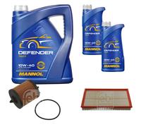 FEBI BILSTEIN Controllo Set 7 L MANNOL Defender 10W-40 per Opel Speedster