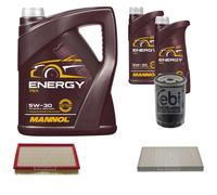 FEBI BILSTEIN Controllo Set 7 L MANNOL Energy 5W-30 per Audi 100 2.3 E 2.0 A6