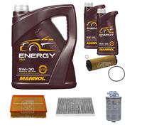 FEBI BILSTEIN Controllo Set 7 L MANNOL Energy 5W-30 per Audi A6 Avant 2.5 TDI