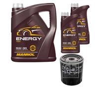 FEBI BILSTEIN Controllo Set 7 L MANNOL Energy 5W-30 per Ford Kuga II 2.0 TDCi