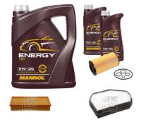 FEBI BILSTEIN Controllo Set 7 L MANNOL Energy 5W-30 per Mercedes E-Klasse W210