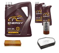 FEBI BILSTEIN Controllo Set 7 L MANNOL Energy 5W-30 per Mercedes E-Klasse W210