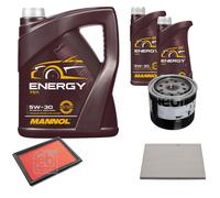 FEBI BILSTEIN Controllo Set 7 L MANNOL Energy 5W-30 per Nissan X-Trail 2.5