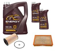 FEBI BILSTEIN Controllo Set 7 L MANNOL Energy 5W-30 per Opel Signum Vectra C