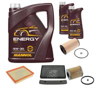 FEBI BILSTEIN Controllo Set 7 L MANNOL Energy 5W-30 per Saab 9-5 Kombi 2.2