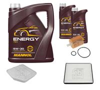 FEBI BILSTEIN Controllo Set 7 L MANNOL Energy 5W-30 per Toyota RAV 4 III 2.2