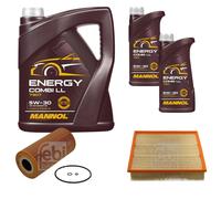 FEBI BILSTEIN Controllo Set 7 L MANNOL Energy Combi LL 5W-30 per Mercedes