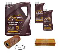 FEBI BILSTEIN Controllo Set 7 L MANNOL Energy Combi LL 5W-30 per Mercedes
