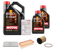 Febi BILSTEIN Controllo Set 7 L Motul 8100 x-Pulire 5W-40 per Auto Lancia Phedra