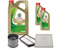 FEBI BILSTEIN Controllo Set 7L CASTROL EDGE 5W-30 Per Hyundai IX35 LM 2.0