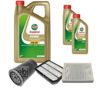 FEBI BILSTEIN Controllo Set 7L CASTROL EDGE 5W-30 Per KIA Magentis MG 2.0