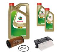 FEBI BILSTEIN Controllo Set 7L CASTROL EDGE 5W-30 Per Mercedes-Benz