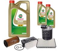 FEBI BILSTEIN Controllo Set 7L CASTROL EDGE 5W-30 Per Mercedes-Benz