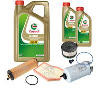 FEBI BILSTEIN Controllo Set 7L CASTROL EDGE 5W-30 Per Mercedes-Benz GLA